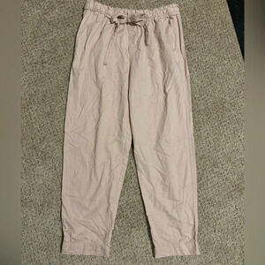 Gap Pull On Drapey Light Rose Drawstring Pants Sz XS | capsule wardrobe | French